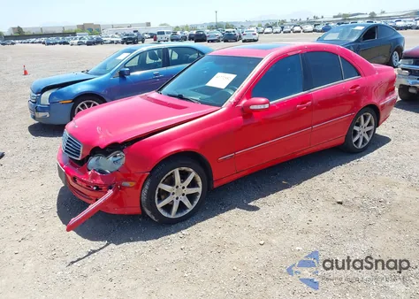2003 Mercedes-Benz C 230 Kompressor Sport z USA, uszkodzony, nr VIN WDBRF40J83A484647